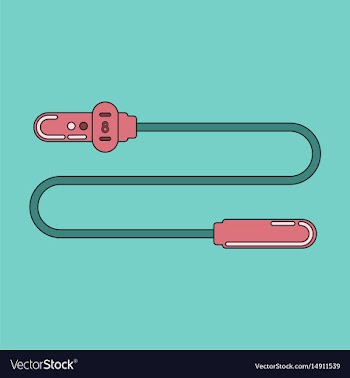 Icon in flat design jump rope vector image