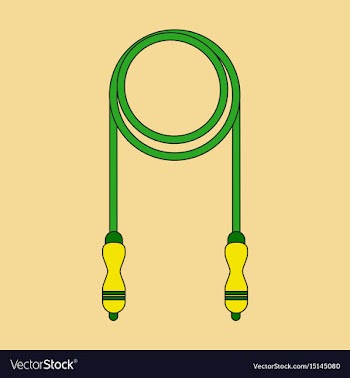 Icon in flat design jump rope vector image