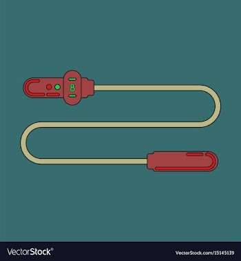 Icon in flat design jump rope vector image