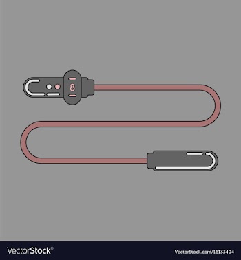 Icon in flat design jump rope vector image