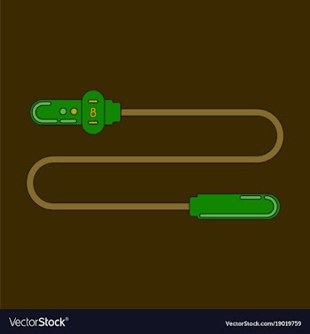 Icon in flat design jump rope vector image