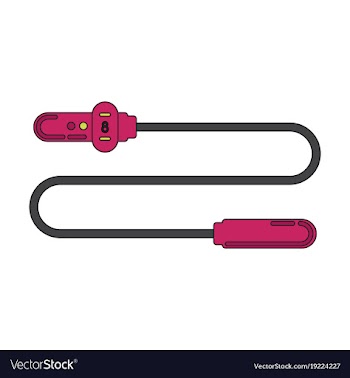 Icon in flat design jump rope vector image
