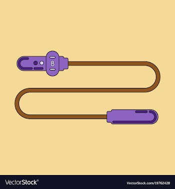 Icon in flat design jump rope vector image