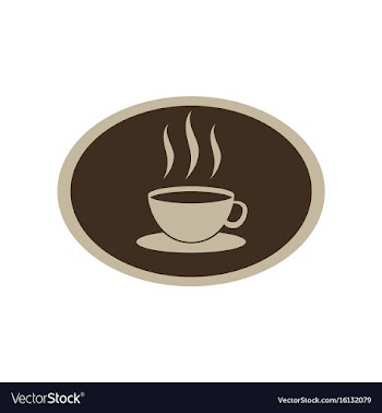 Icon in flat design logo coffee cup vector image