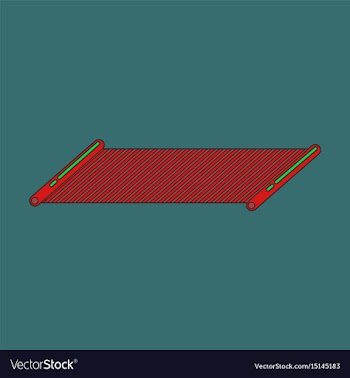 Icon in flat design mat for fitness vector image