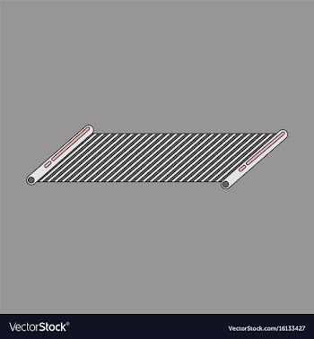 Icon in flat design mat for fitness vector image