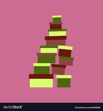 Icon in flat design mountain of boxes vector image