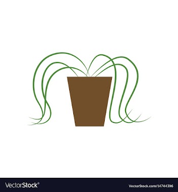 Icon in flat design plant in a pot vector image