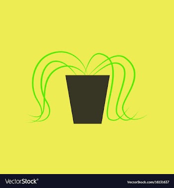 Icon in flat design plant in a pot vector image