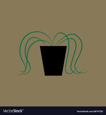 Icon in flat design plant in a pot vector image