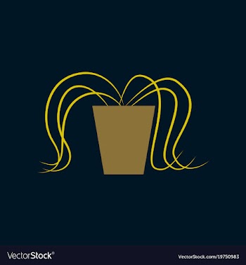 Icon in flat design plant in a pot vector image