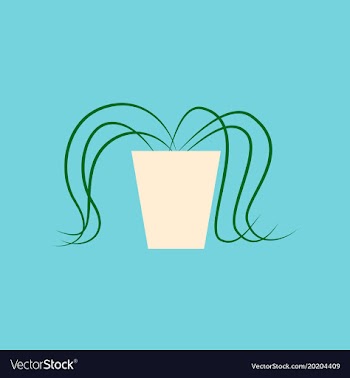 Icon in flat design plant in a pot vector image