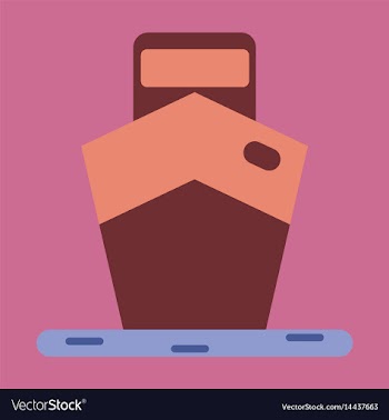 Icon in flat design ship vector image