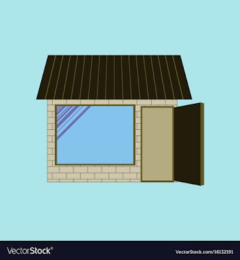 Icon in flat design shop vector image