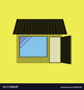 Icon in flat design shop vector image