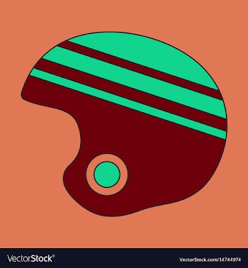 Icon in flat design ski helmet vector image