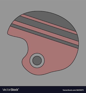 Icon in flat design ski helmet vector image