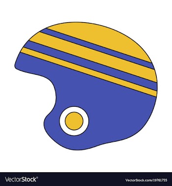 Icon in flat design ski helmet vector image