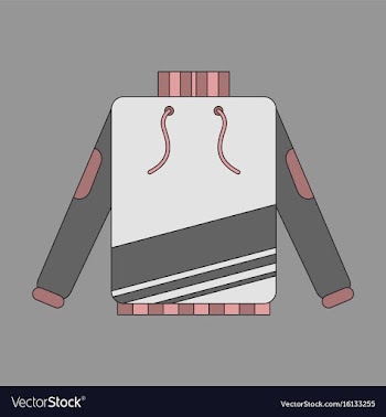 Icon in flat design skiing sweater vector image