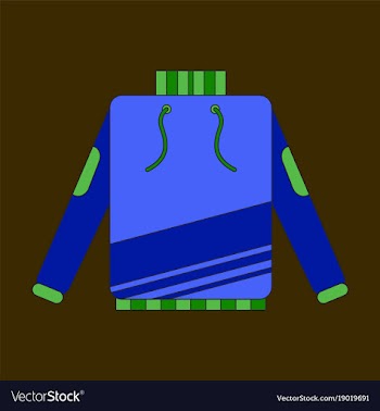 Icon in flat design skiing sweater vector image