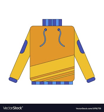 Icon in flat design skiing sweater vector image