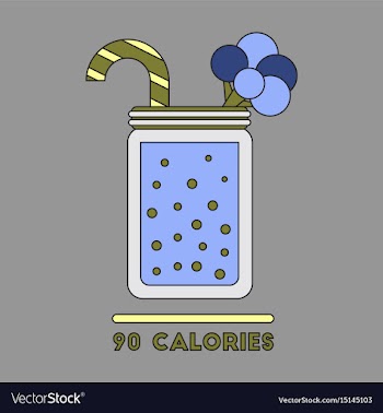 Icon in flat design smoothies broccoli vector image
