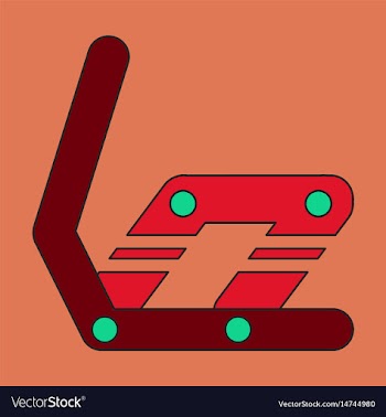 Icon in flat design snowboard binding vector image