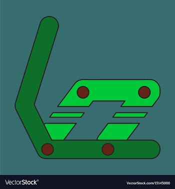 Icon in flat design snowboard binding vector image