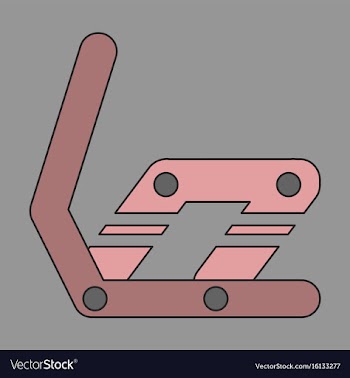 Icon in flat design snowboard binding vector image