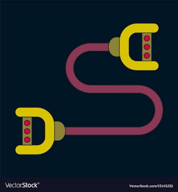 Icon in flat design sports expander vector image
