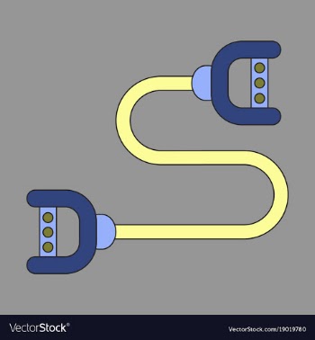 Icon in flat design sports expander vector image