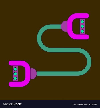 Icon in flat design sports expander vector image