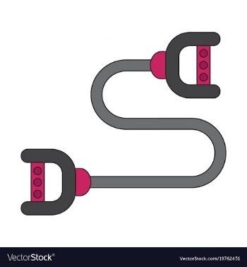 Icon in flat design sports expander vector image