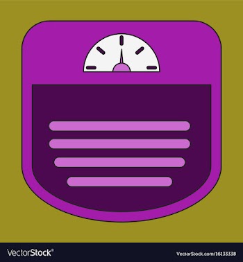 Icon in flat design sports scales vector image