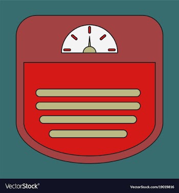 Icon in flat design sports scales vector image