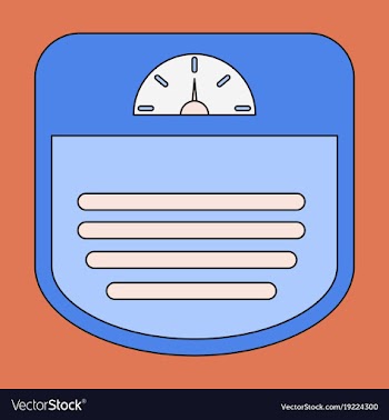 Icon in flat design sports scales vector image