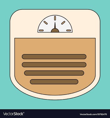 Icon in flat design sports scales vector image