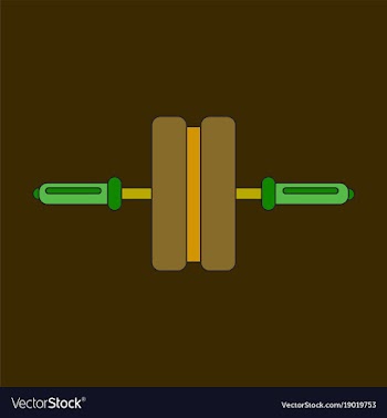 Icon in flat design sports simulator vector image