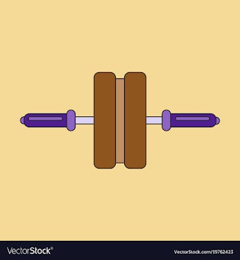 Icon in flat design sports simulator vector image