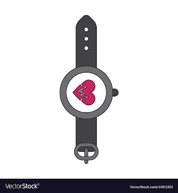 Icon in flat design sports watches vector image