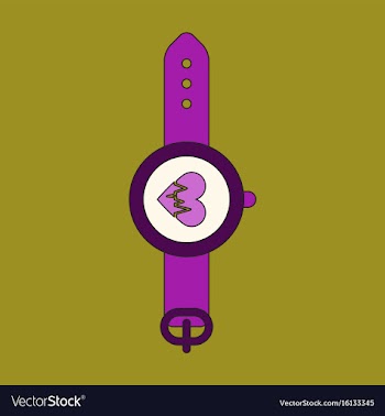 Icon in flat design sports watches vector image