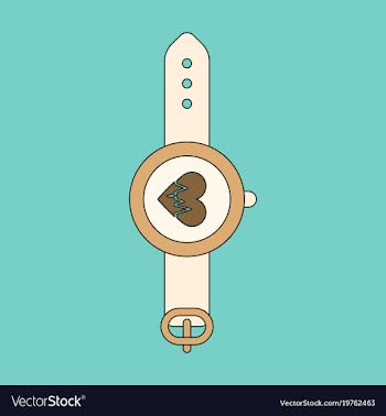 Icon in flat design sports watches vector image