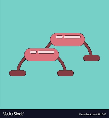 Icon in flat design steps for fitness vector image