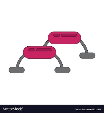 Icon in flat design steps for fitness vector image