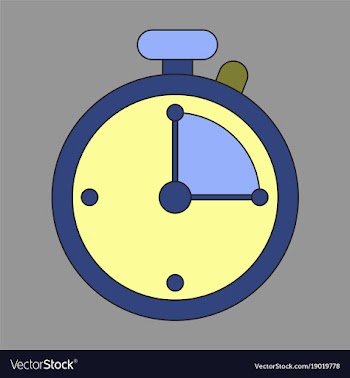 Icon in flat design stopwatch vector image