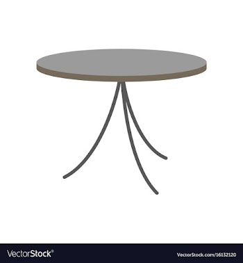 Icon in flat design table vector image