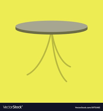 Icon in flat design table vector image