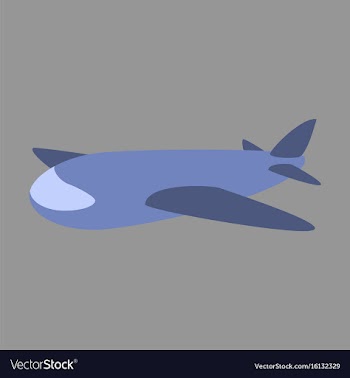 Icon in flat design toy airplane vector image