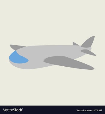 Icon in flat design toy airplane vector image