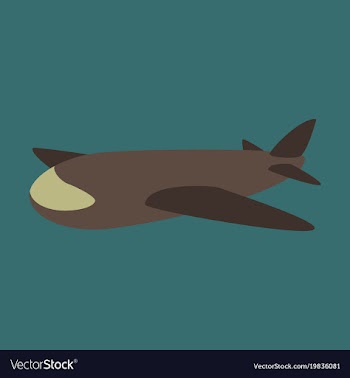Icon in flat design toy airplane vector image